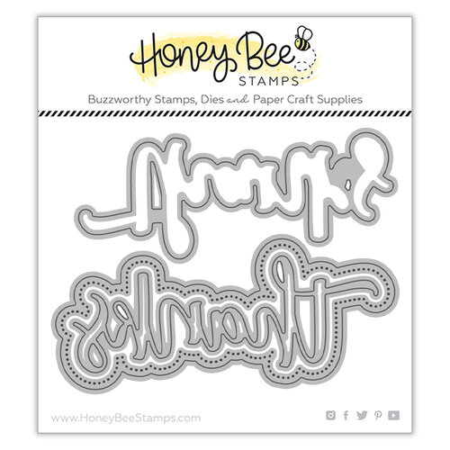 Honey Bee Stamps - Autumn Splendor Collection - Honey Cuts - Steel Craft Dies - Thanks Buzzword