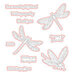 Honey Bee Stamps - Modern Spring Collection - Honey Cuts - Steel Craft Dies - Dragonfly