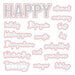 Honey Bee Stamps - Birthday Bliss Collection - Honey Cuts - Steel Craft Dies - Happy Happy Happy