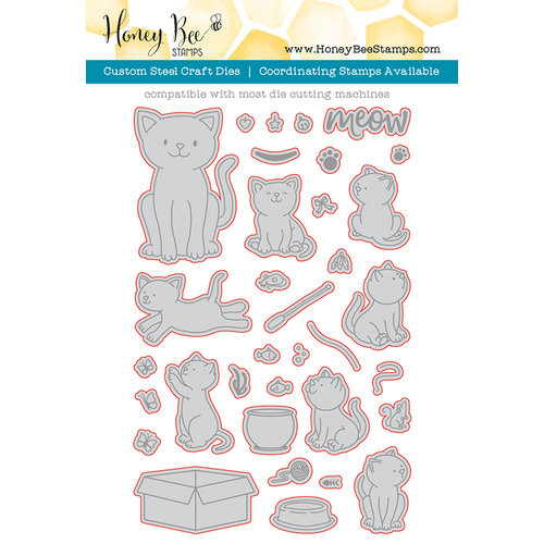 Honey Bee Stamps - Honey Cuts - Steel Craft Dies - Curious Kitties