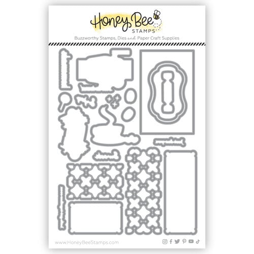 Honey Bee Stamps - Heartfelt Harvest Collection - Honey Cuts - Steel Craft Dies - Vintage Gift Card Box - Fall Treats