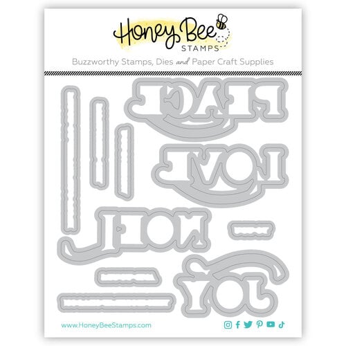 Honey Bee Stamps - Honey Cuts - Steel Craft Dies - Peace, Love, Joy