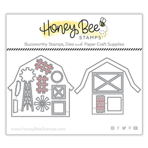 Honey Bee Stamps - Honey Cuts - Steel Craft Dies - Barn Scene Builder