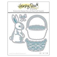 Honey Bee Stamps - Simply Spring Collection - Honey Cuts - Steel Craft Dies - Bunny Basket