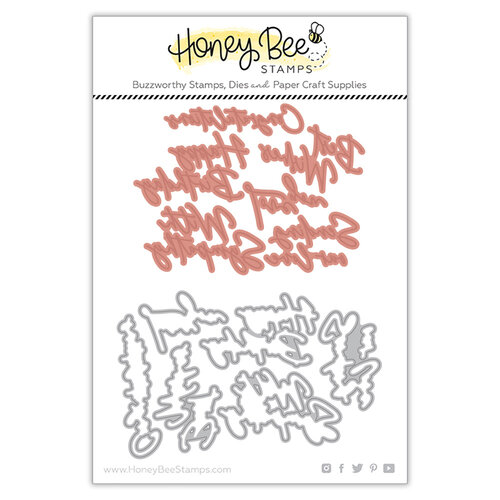 Honey Bee Stamps - The Perfect Day Collection - Honey Cuts - Steel Craft Dies - Hot Foil Plate - Foil Script Wishes