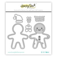 Honey Bee Stamps - Merry Moments Collection - Honey Cuts - Steel Craft Dies - In Stitches - Gingerbread