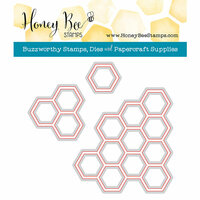 Honey Bee Stamps - Honey Cuts - Steel Craft Dies - Hexagon Bunches