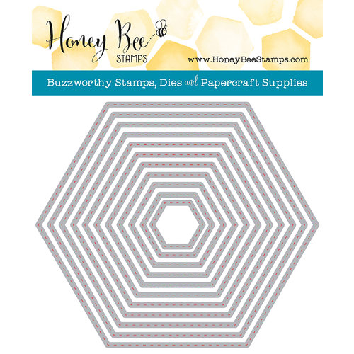 Honey Bee Stamps - Honey Cuts - Steel Craft Dies - Hexagon Stitched Stack