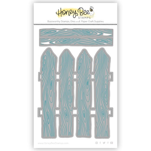 Honey Bee Stamps - Heartfelt Harvest Collection - Honey Cuts - Steel Craft Dies - Lovely Layers - Barn Wood Fence