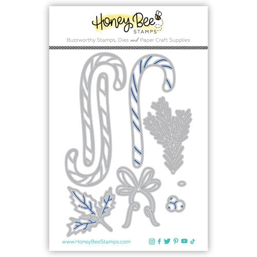 Honey Bee Stamps - Honey Cuts - Steel Craft Dies - Lovely Layers Candy Cane