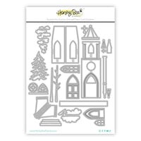 Honey Bee Stamps - Merry Moments Collection - Honey Cuts - Steel Craft Dies - Lovely Layers - Cathedral