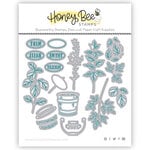 Honey Bee Stamps - Honey Cuts - Steel Craft Dies - Lovely Layers Herb Garden