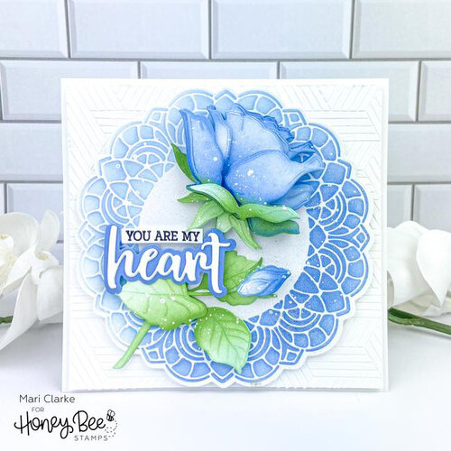 Metal Valentine's Day Flower Die Cuts for Card Making, Rose Flower Love  Words Leaves Lace Cutting Dies for DIY Decor Paper Craft Card Making