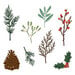 Honey Bee Stamps - Make It Merry Collection - Christmas - Honey Cuts - Steel Craft Dies - Lovely Layers - Winter Greenery