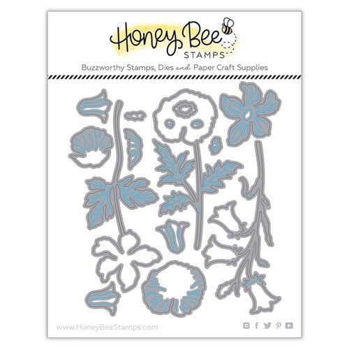 Honey Bee Stamps - Birthday Bliss Collection - Honey Cuts - Steel Craft Dies - Lovely Layers - Wildflowers