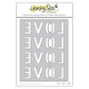 Honey Bee Stamps - Happy Hearts Collection - Honey Cuts - Steel Craft Dies - Love A2 Cover Plate