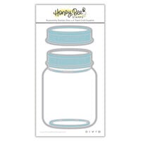 Honey Bee Stamps - Make It Merry Collection - Christmas - Honey Cuts - Steel Craft Dies - Mason Jar Vase
