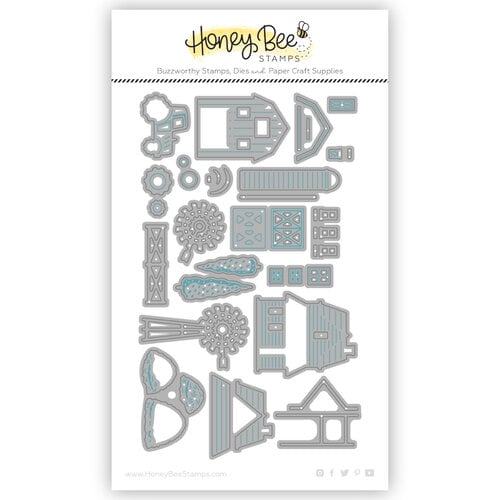 Honey Bee Stamps - Heartfelt Harvest Collection - Honey Cuts - Steel Craft Dies - On The Farm