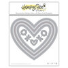 Honey Bee Stamps - Bee Mine Collection - Honey Cuts - Steel Craft Dies - Pierced XOXO Hearts