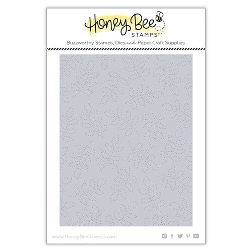 Honey Bee Stamps - Modern Spring Collection - Honey Cuts - Steel Craft Dies - Spring Leaves Pierced A2 Cover Plate