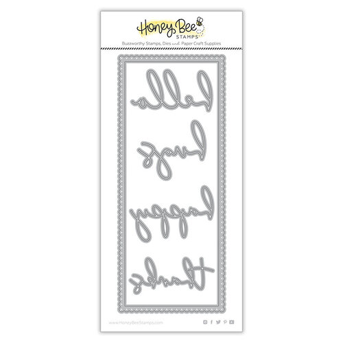 Honey Bee Stamps - Paradise Collection - Honey Cuts - Steel Craft Dies - Slimline Sentiments - Eyelet