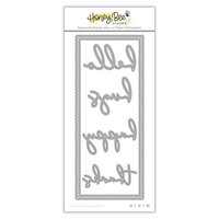 Honey Bee Stamps - Paradise Collection - Honey Cuts - Steel Craft Dies - Slimline Sentiments - Eyelet