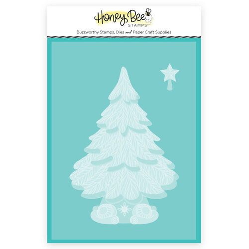 Honey Bee Stamps - Make It Merry Collection - 3D Embossing Folder - Grandma's Christmas Tree