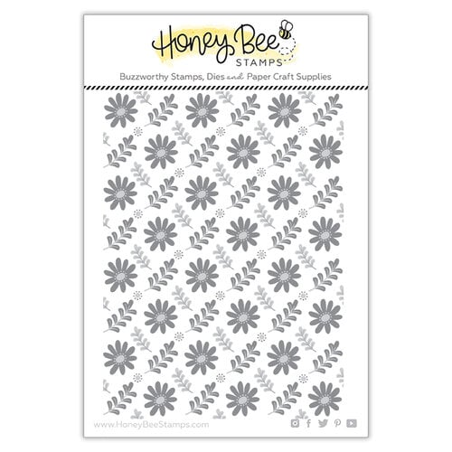 Honey Bee Stamps - Simply Spring Collection - 3D Embossing Folder - Daisy Field