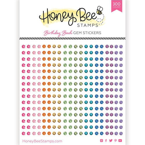 Honey Bee Stamps - Gem Stickers - Birthday Bash