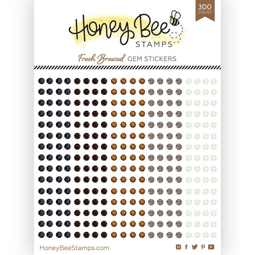 Honey Bee Stamps - Gem Stickers - Fresh Brewed