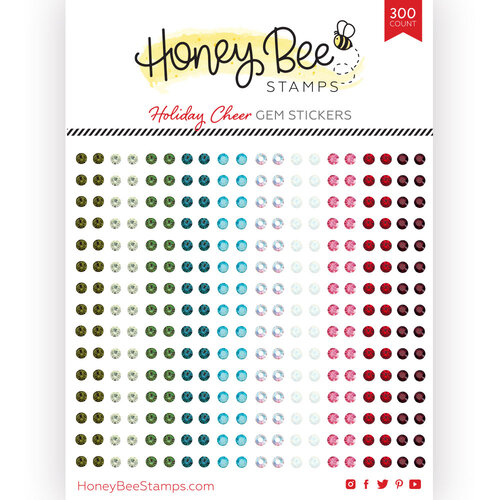 Honey Bee Stamps - Gem Stickers - Holiday Cheer