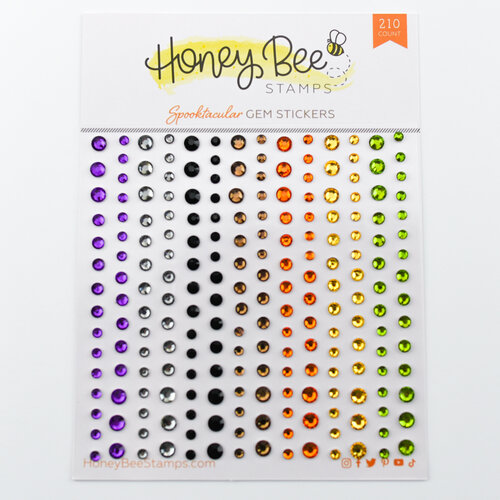 Honey Bee Stamps - Spooktacular Collection - Halloween - Gem Stickers - Spooktacular
