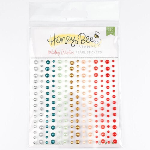 Honey Bee Stamps - Pearl Stickers - Holiday Wishes