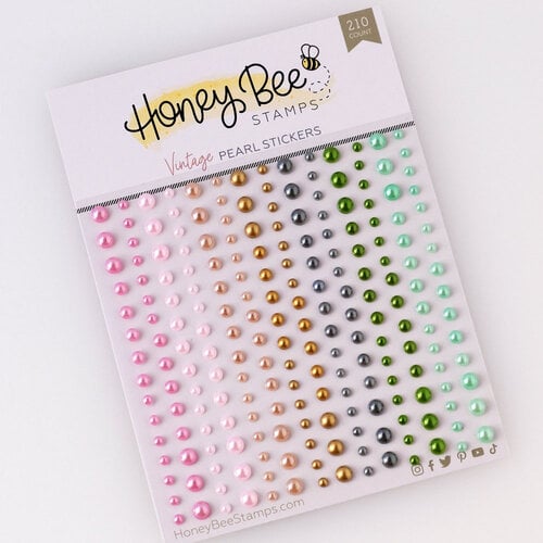 Honey Bee Stamps - Pearl Stickers - Vintage