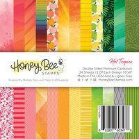 Honey Bee Stamps - Paradise Collection - 6 x 6 Paper Pad - Hot Tropics