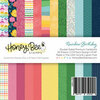 Honey Bee Stamps - Rainbow Dreams Collection - 6 x 6 Paper Pad - Rainbow Birthday