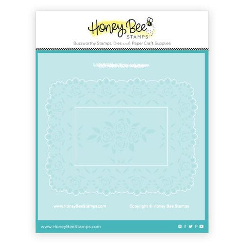Honey Bee Stamps - Sealed With Love Collection - Stencils - Layering Lace