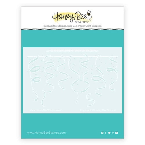 Honey Bee Stamps - Birthday Bliss Collection - Stencils - Layering Streamers
