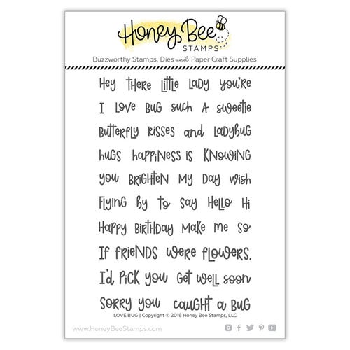 Honey Bee Stamps - Clear Photopolymer Stamps - Love Bug