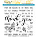 Honey Bee Stamps - Clear Acrylic Stamps - Thanks