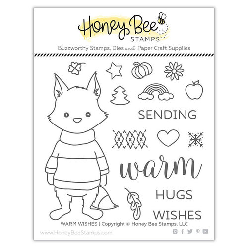Honey Bee Stamps - Clear Photopolymer Stamps - Warm Wishes