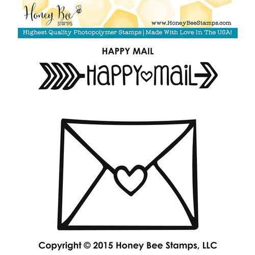 Honey Bee Stamps - Clear Photopolymer Stamps - Happy Mail