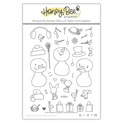 Honey Bee Stamps - Clear Photopolymer Stamps - Snow Buddies