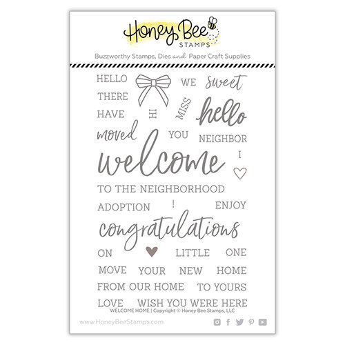 Honey Bee Stamps - Clear Photopolymer Stamps - Welcome Home