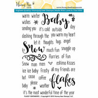 Honey Bee Stamps - Clear Acrylic Stamps - Flakey Sentiments