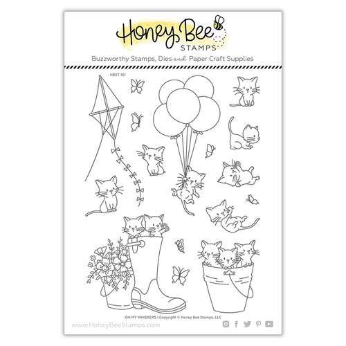 Honey Bee Stamps - Clear Photopolymer Stamps - Oh My Whiskers