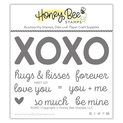Honey Bee Stamps - Bee Mine Collection - Clear Photopolymer Stamps - XOXO