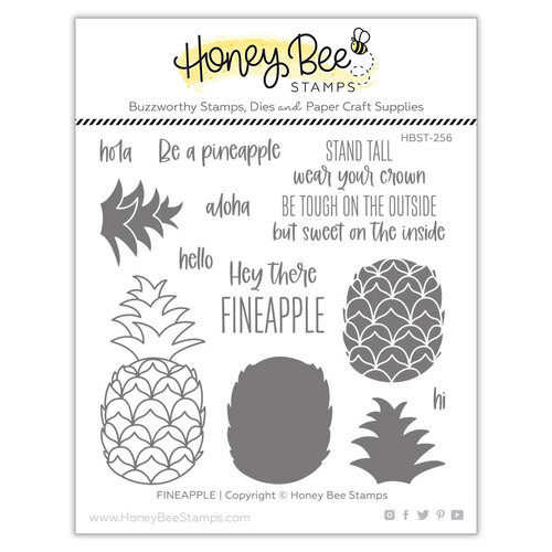 Honey Bee Stamps - Paradise Collection - Clear Photopolymer Stamps - Fineapple