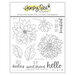 Honey Bee Stamps - Clear Photopolymer Stamps - Darling Dahlias