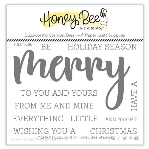 Honey Bee Stamps - Clear Photopolymer Stamps - Merry Buzzword